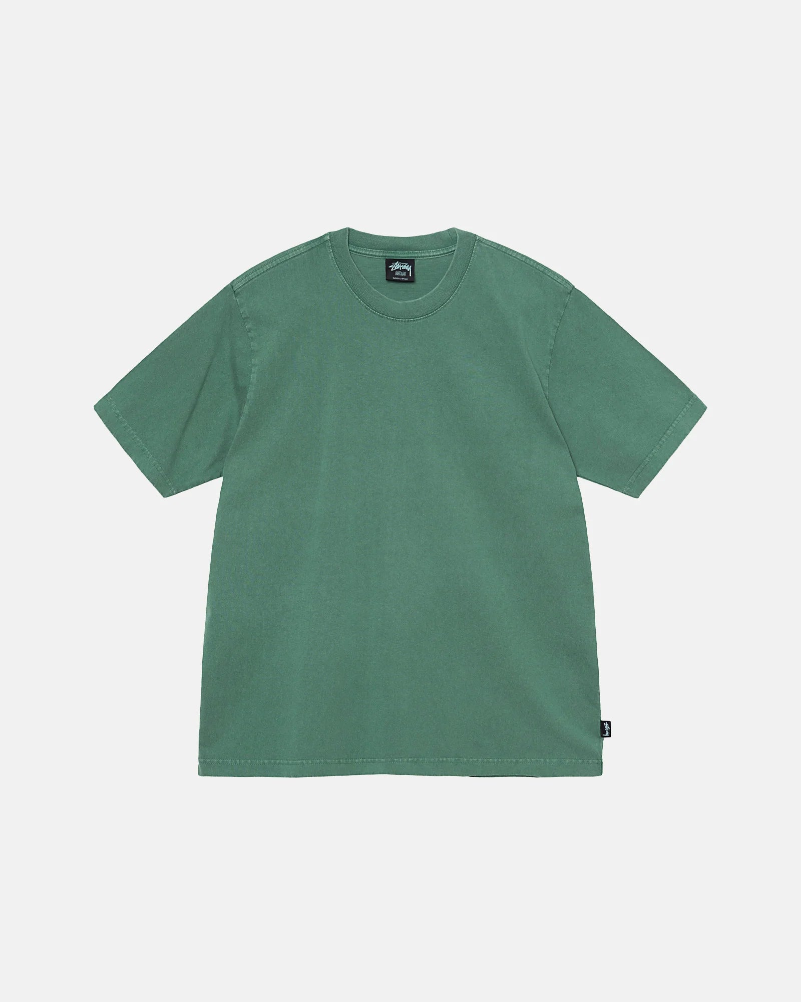 Stussy Heavyweight Pigmented Dyed Crew: Pine – Rose Street Skateshop