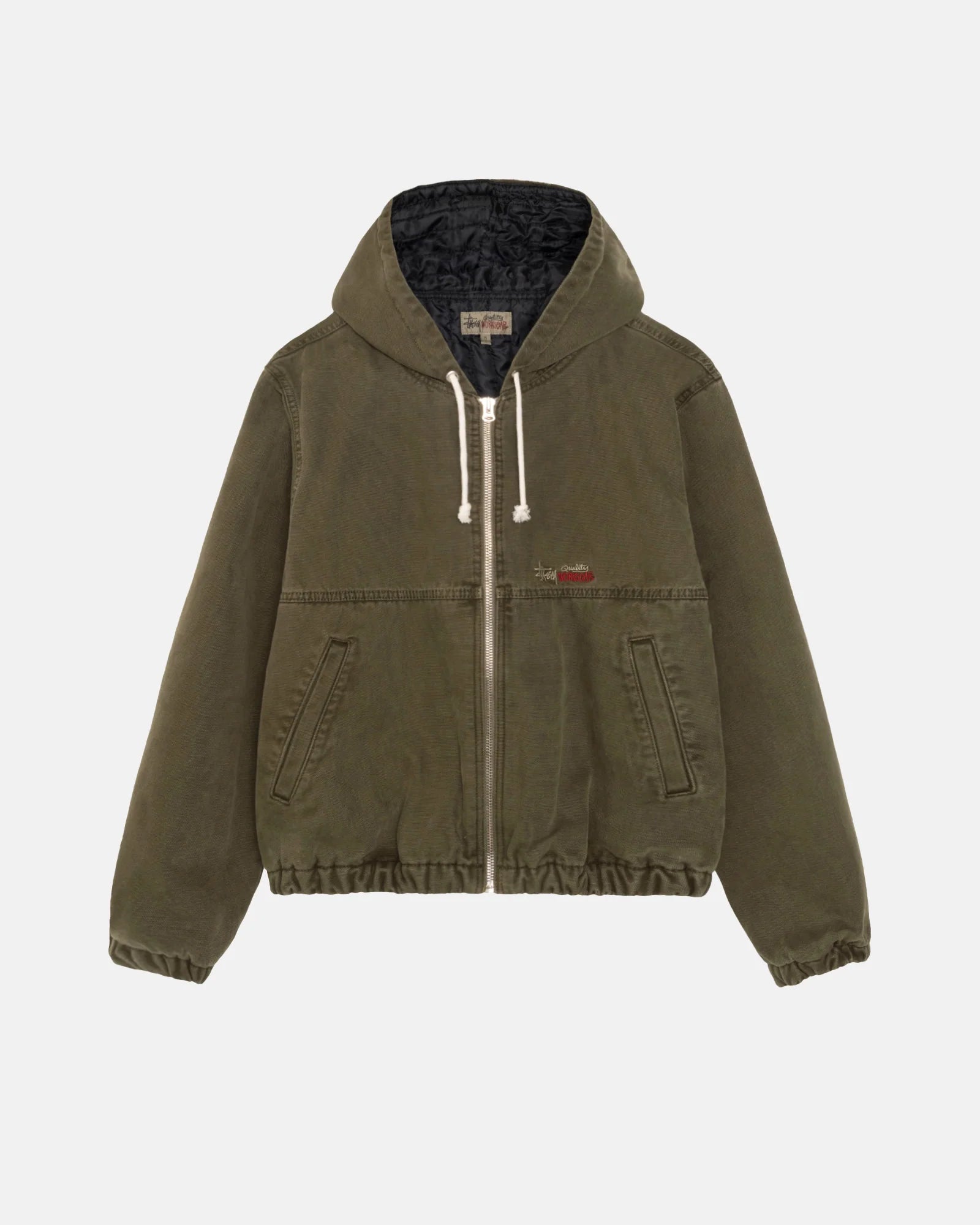 Stussy Work Jacket Insulated Canvas Rose Street Skateshop