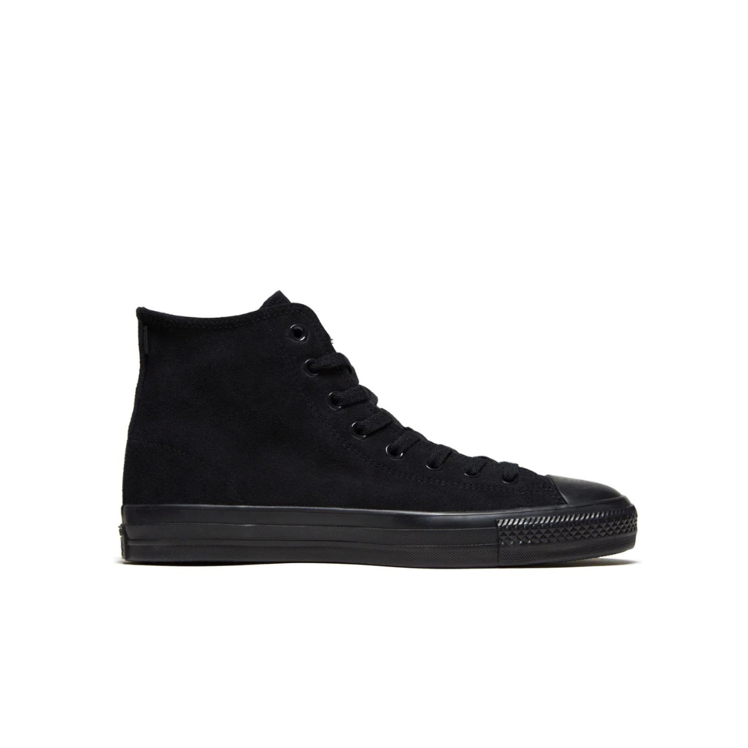 Converse CTAS Pro Hi Suede Black Black Black Rose Street Skateshop