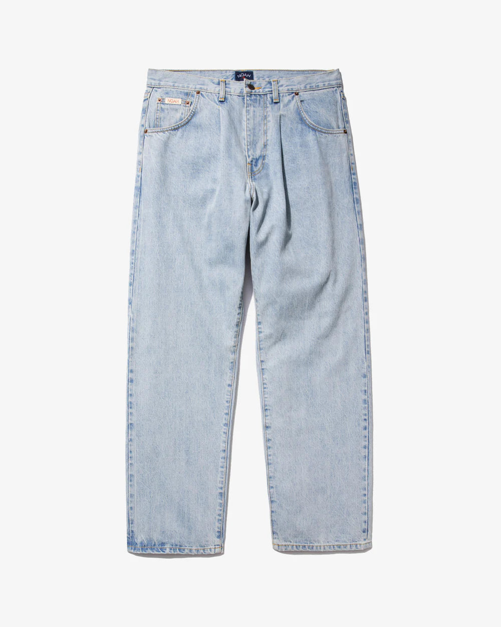 Noah Pleated Jeans Light Wash