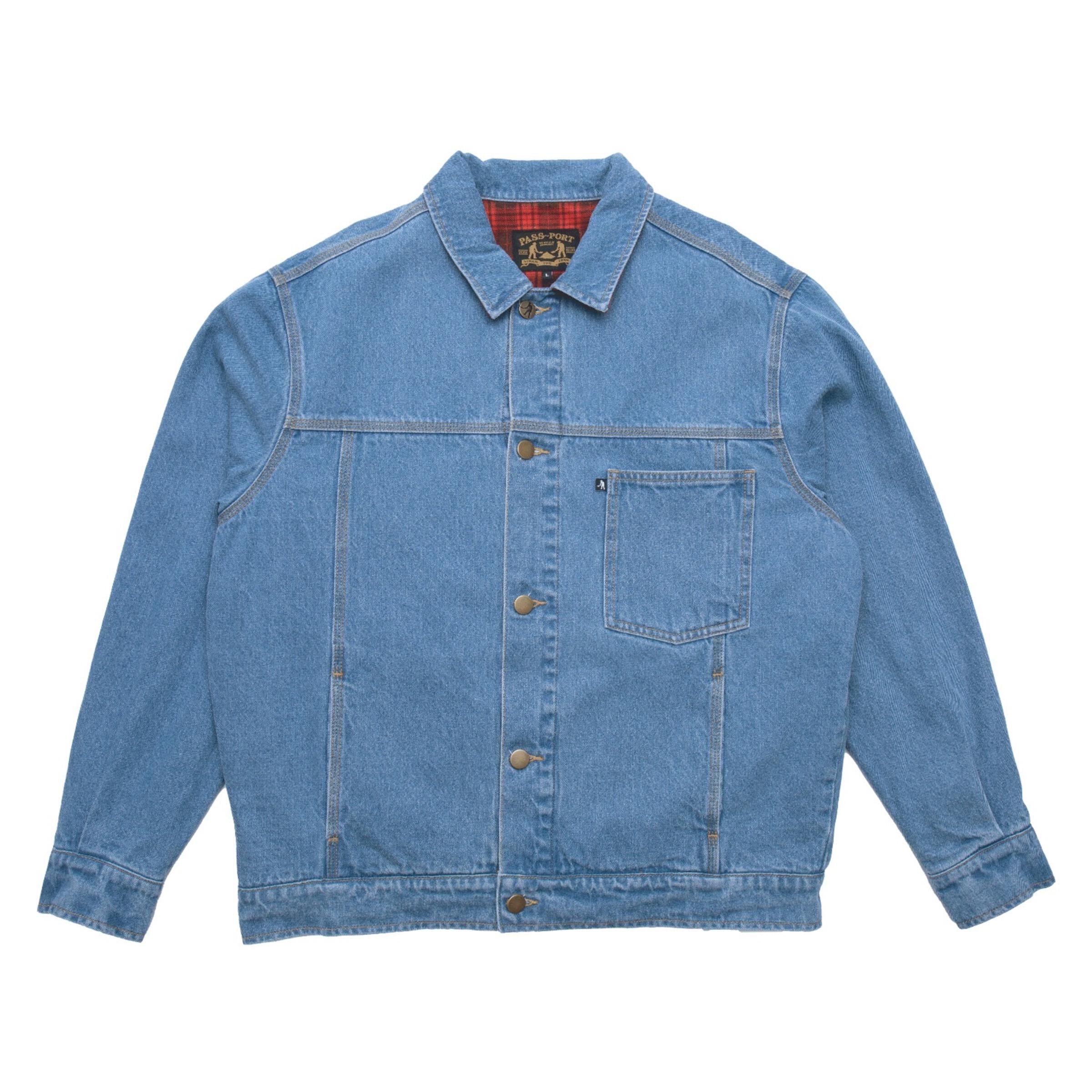 Pass-Port Workers Club Lined Denim Jacket Washed Light Indigo