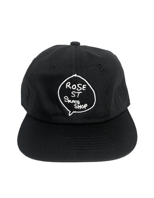 Rose Street Bubble Logo Hat Black
