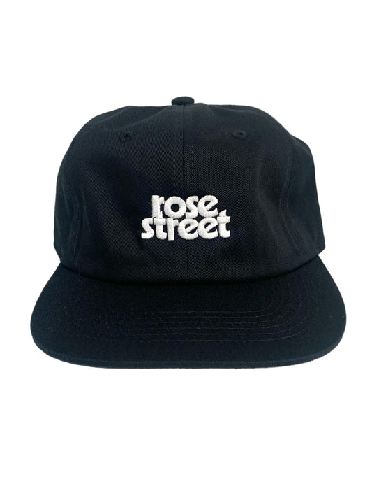 Rose Street Stacked Logo Hat Black