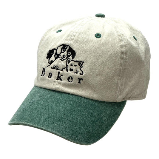 Baker Where My Dogs at Dad Hat Natural / Green
