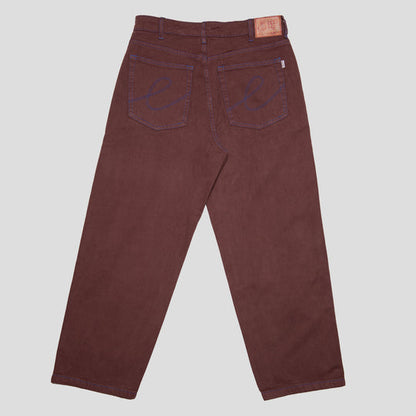 Hoddle 12o Denim Ranger Jean: Brown/Blue Stitch