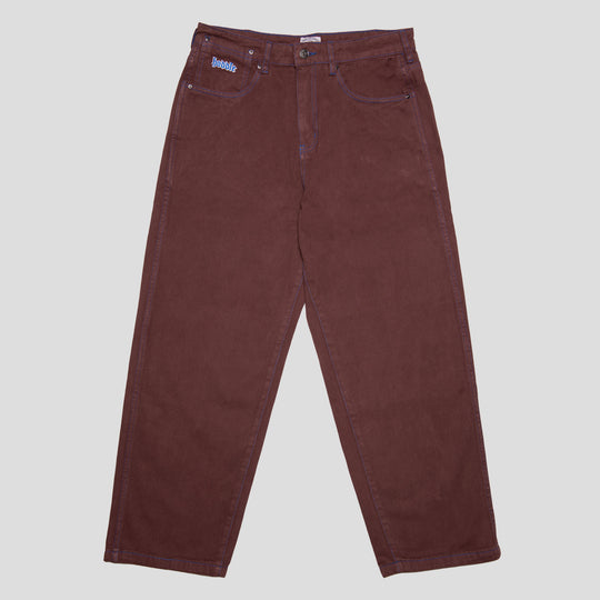 Hoddle 12o Denim Ranger Jean: Brown/Blue Stitch