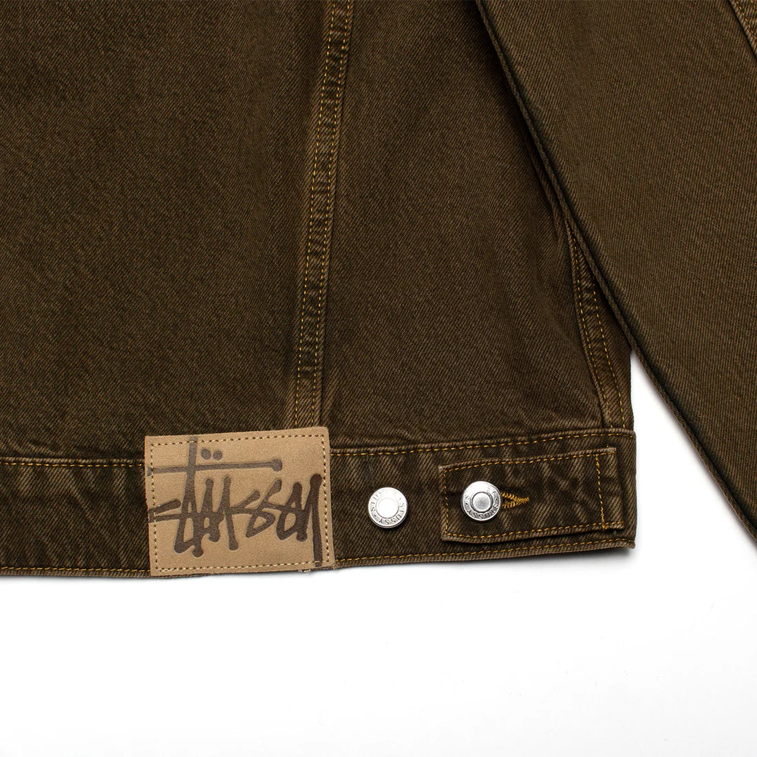 Stüssy Trucker Denim Jacket Mushroom