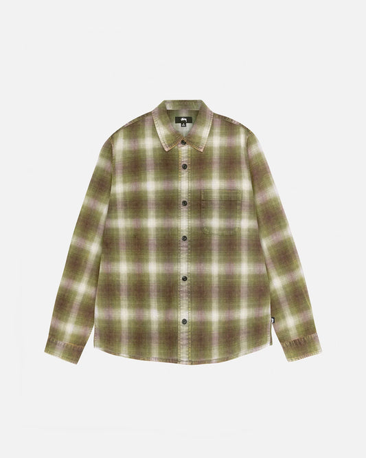 Stüssy Rocco Plaid Shirt: Green