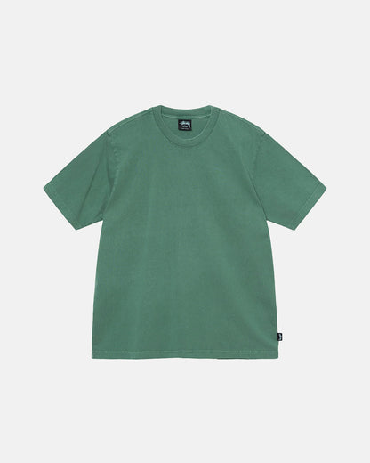 Stussy Heavyweight Pigmented Dyed Crew: Pine