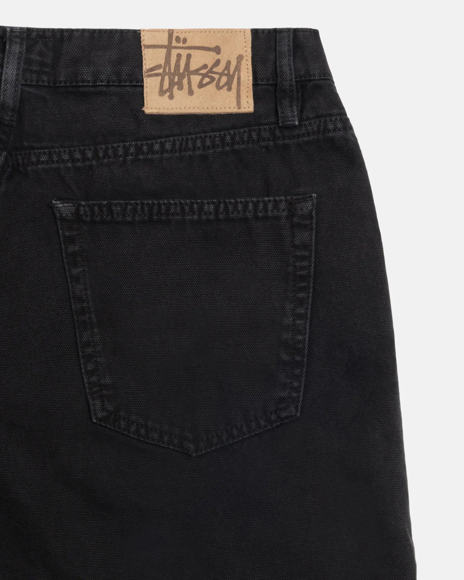 Stussy Big Ol Jeans Washed Canvas Black