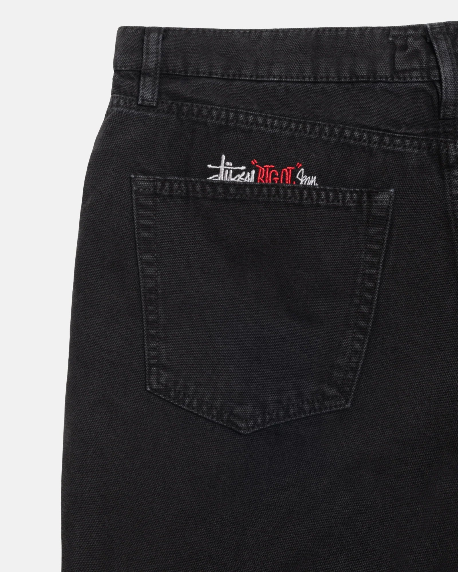 Stussy Big Ol Jeans Washed Canvas Black – Rose Street Skateshop