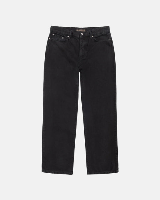 Stüssy Classic Jean Washed Canvas: Washed Black