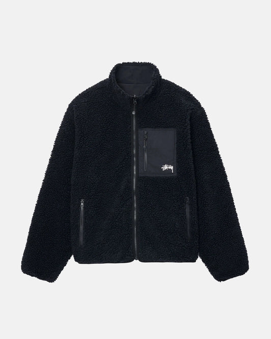 Stussy Sherpa Reversable Jacket Black