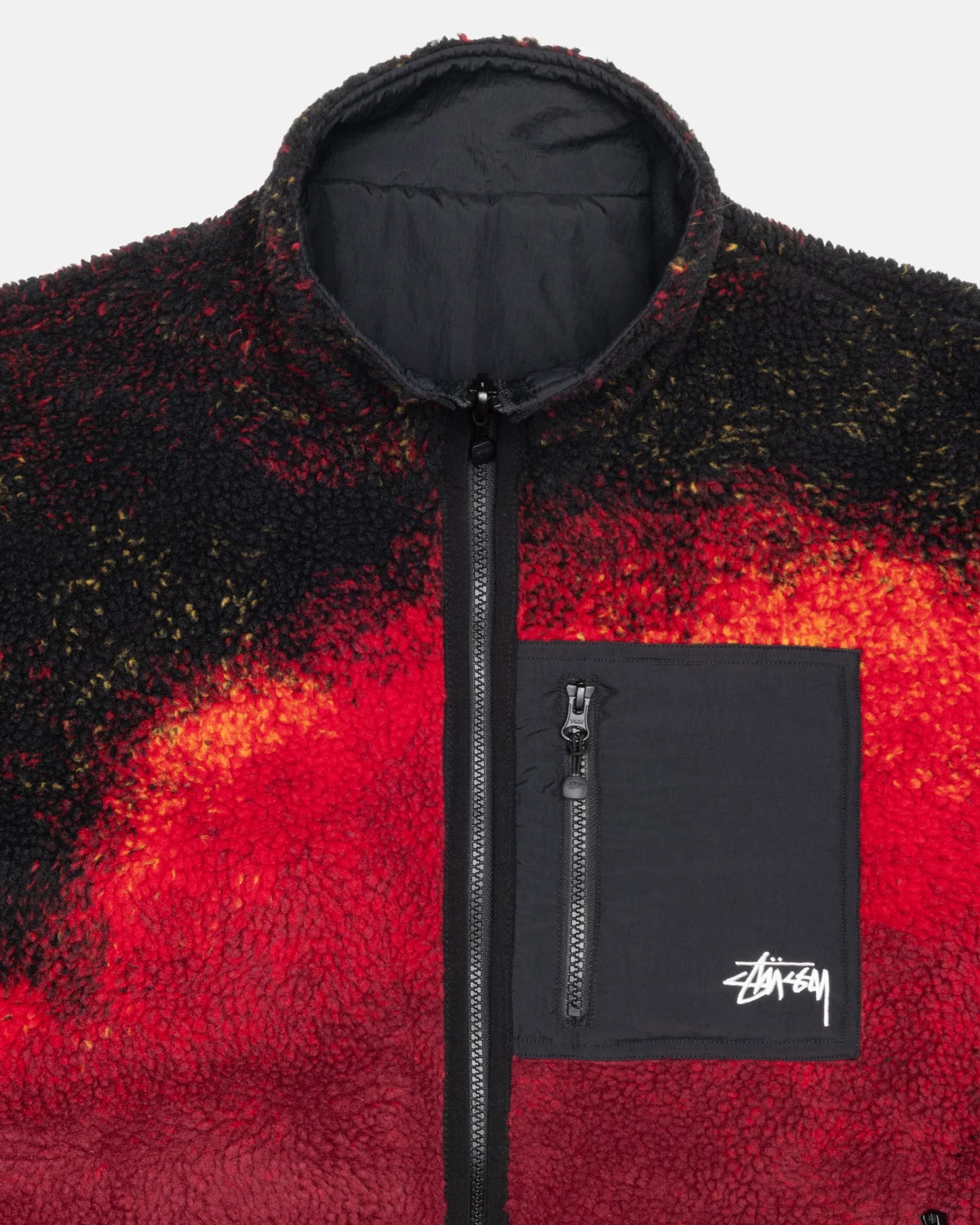 Stussy Sherpa Reversable Jacket Lava