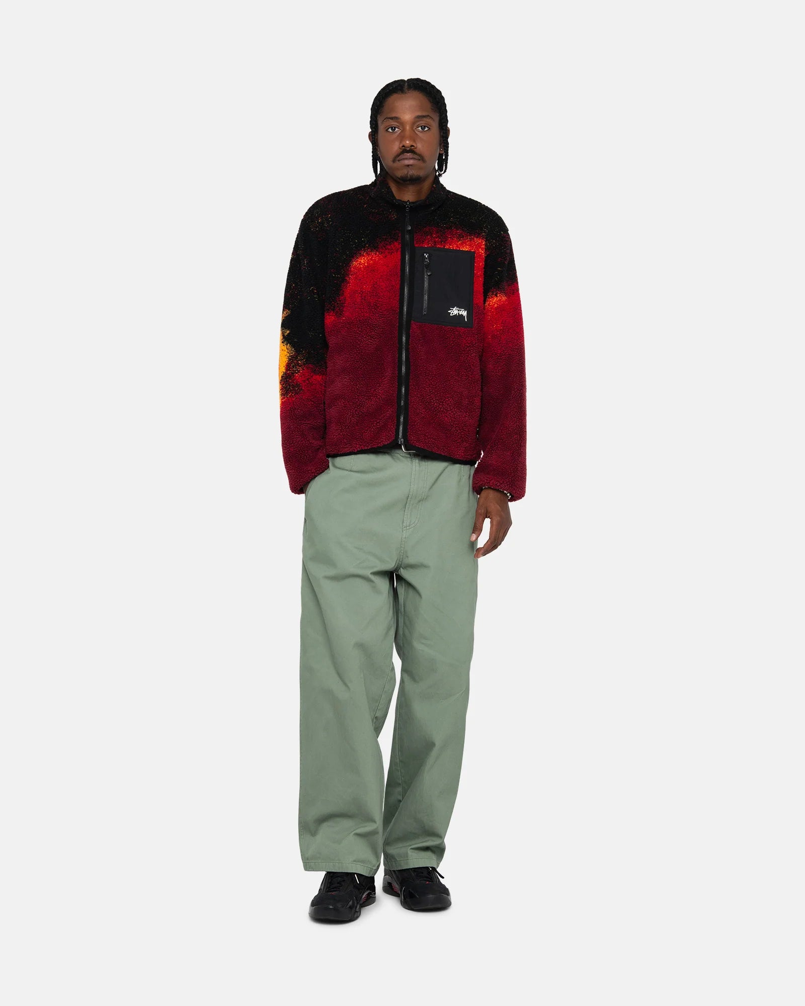 STUSSY SHERPA SHORT L LAVA-