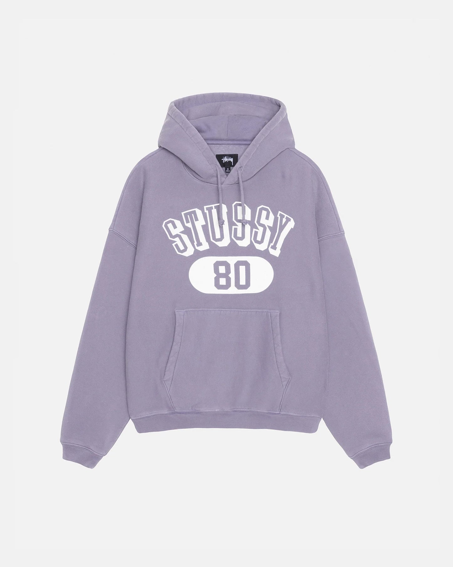 Stüssy 80 Relaxed Hoodie: Ash Purple