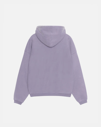 Stüssy 80 Relaxed Hoodie: Ash Purple