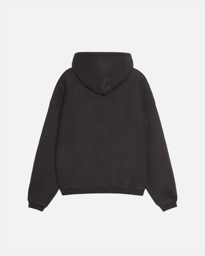 Stüssy 80 Relaxed Hoodie: Washed Black