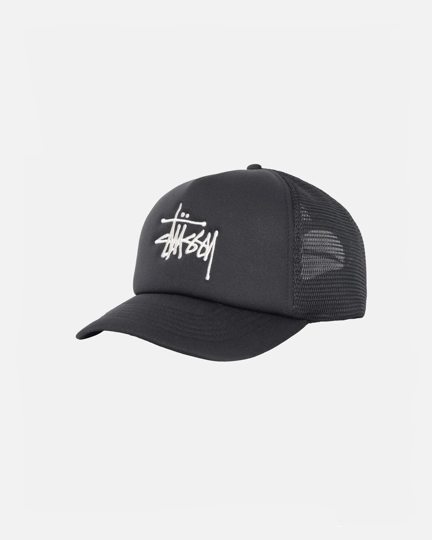 Stüssy Big Basic Trucker Cap: Black