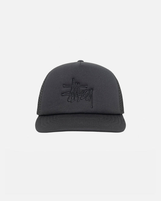 Stüssy Big Basic Trucker Cap: Shadow Black