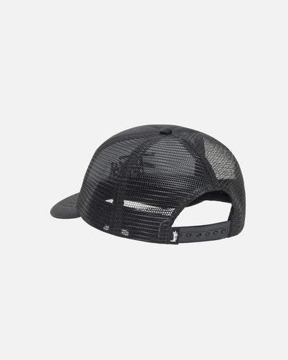 Stüssy Big Basic Trucker Cap: Shadow Black