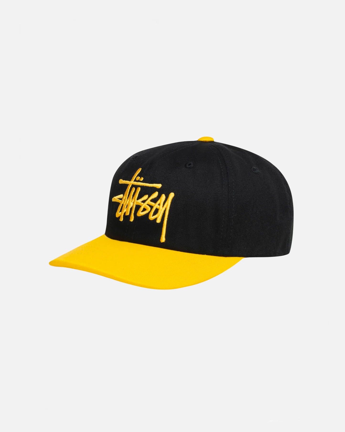 Stüssy Big Basic Vintage Cap: Black/Gold