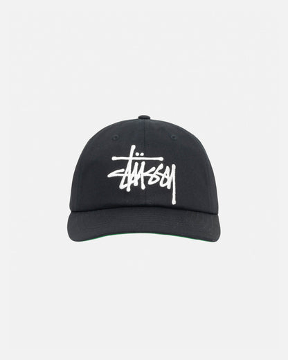 Stüssy Big Stock Mid Depth Cap: Black/White