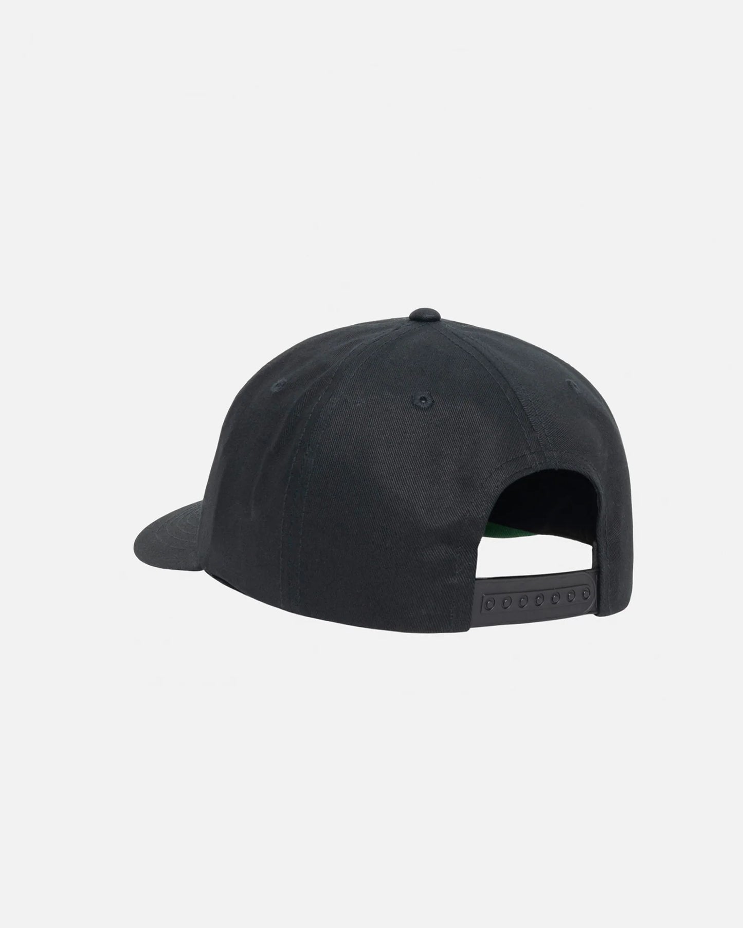 Stüssy Big Stock Mid Depth Cap: Black/White