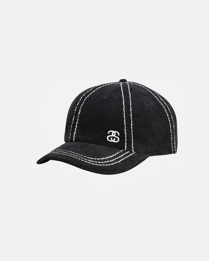 Stüssy Low Profile SS-Link Stitch Strapback Hat: Black