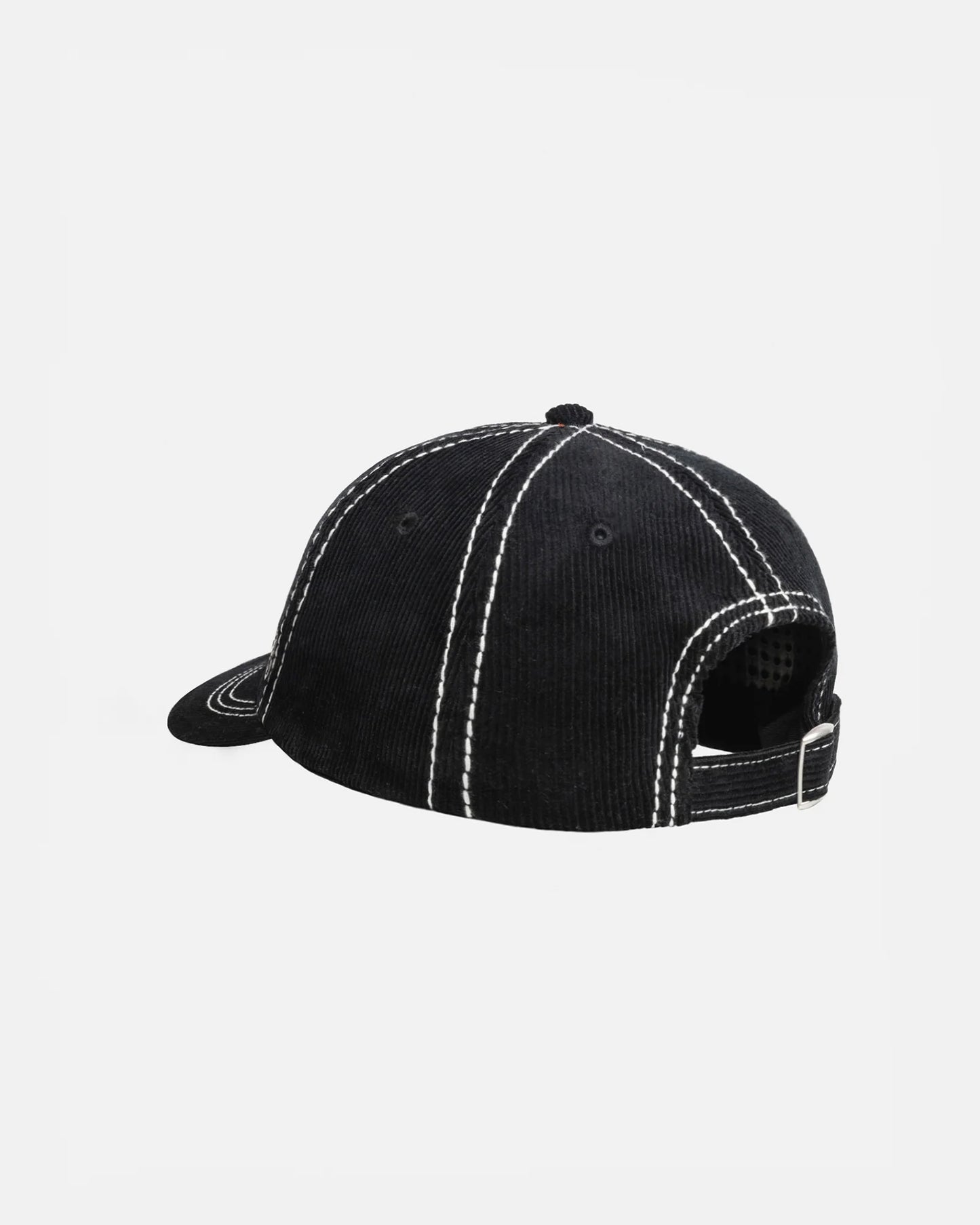 Stüssy Low Profile SS-Link Stitch Strapback Hat: Black