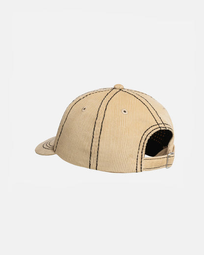 Stüssy Low Profile SS-Link Stitch Strapback Hat: Cream