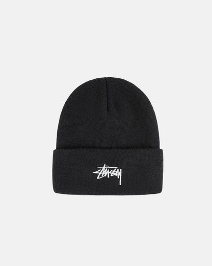 Stussy Stock Cuff Beanie: Black