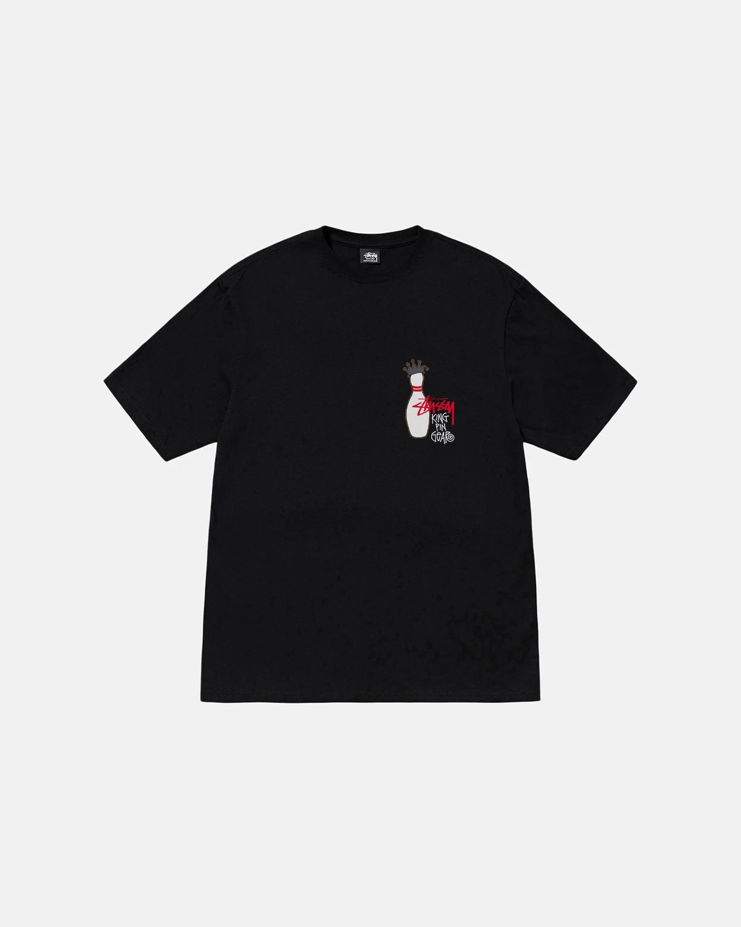 Stüssy Kingpin Pig. Dyed Tee: Black