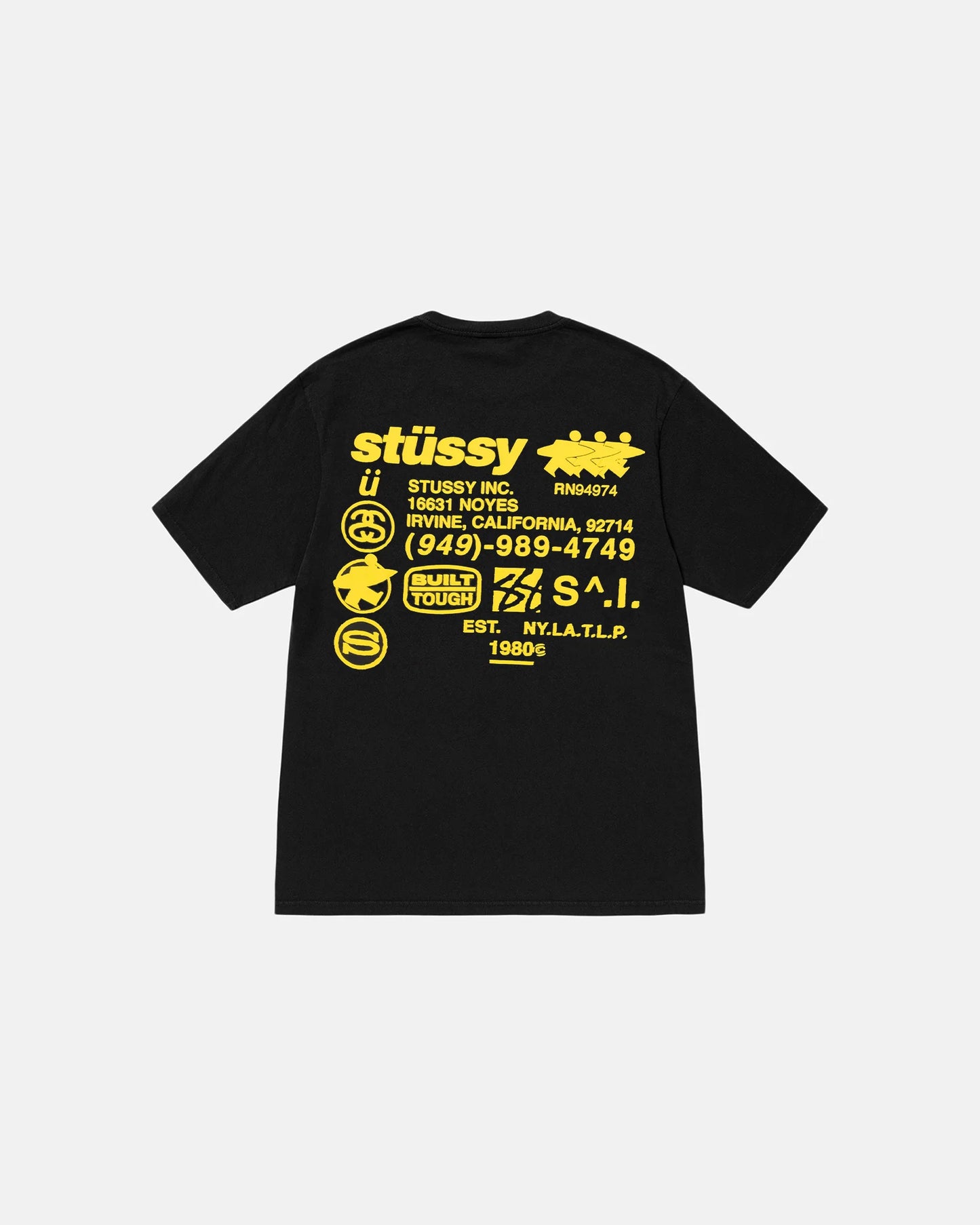 Stüssy DNA Pig. Dyed Tee: Black