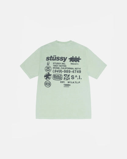 Stüssy DNA Pig. Dyed Tee: Granite