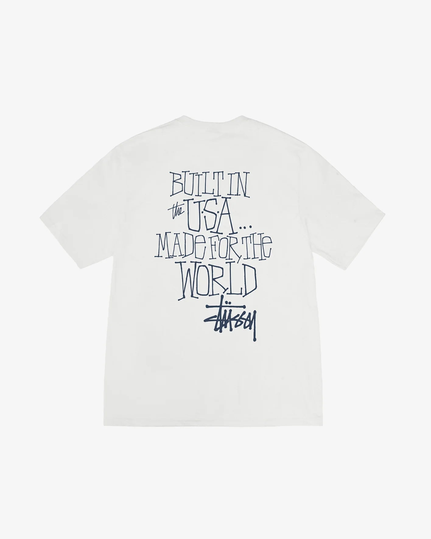 Stüssy Built in USA Pigment Dyed Tee: Natural