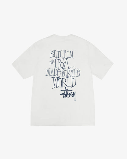 Stüssy Built in USA Pigment Dyed Tee: Natural