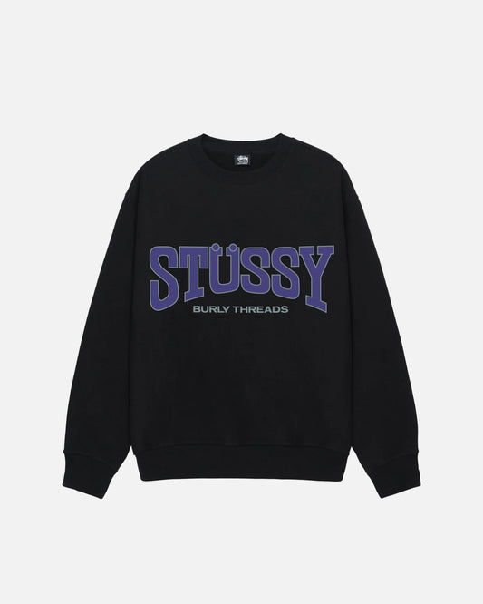 Stussy Burly Threads Crew Black