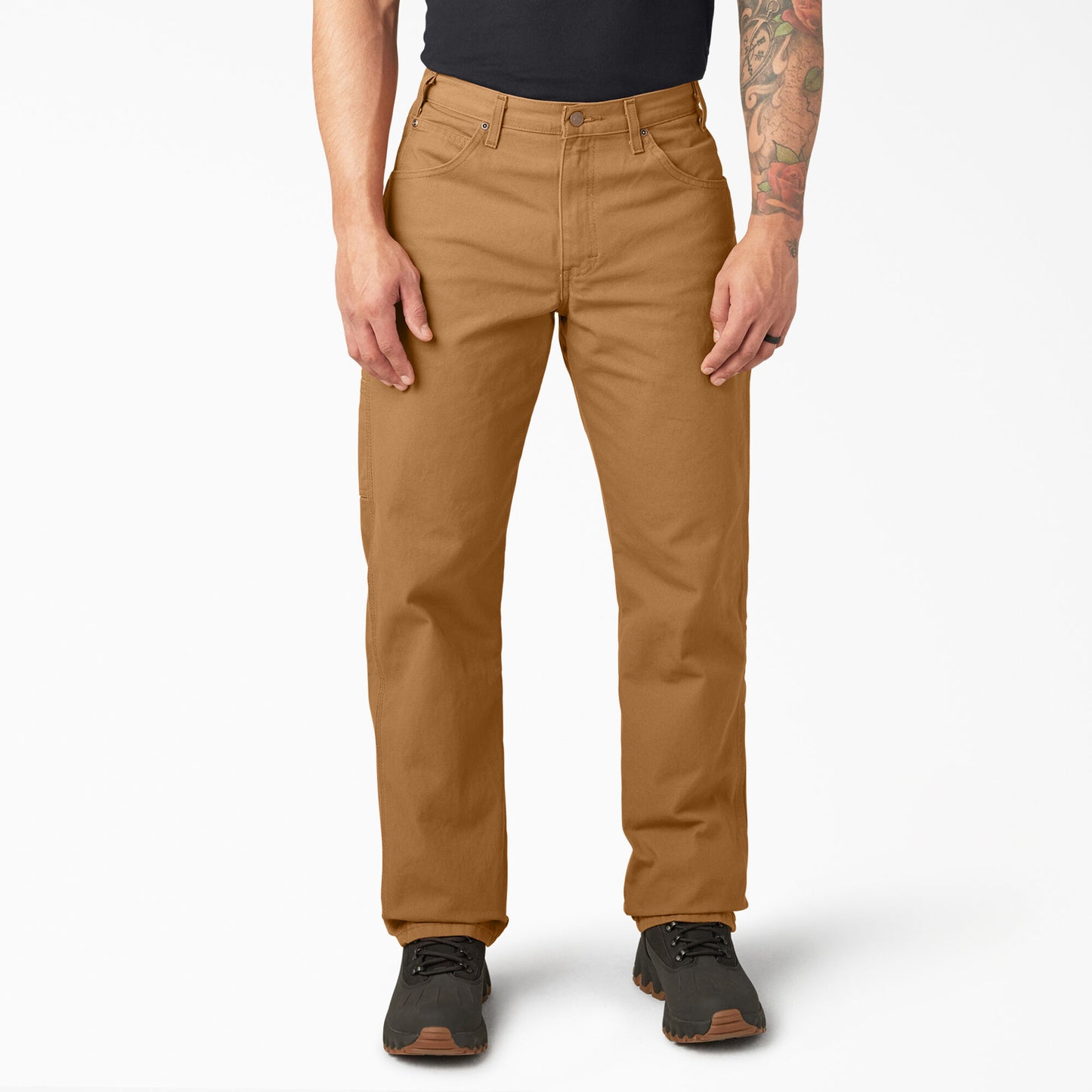 Dickies Duck Carpenter Relaxed Fit Pant, Rinsed Brown Duck