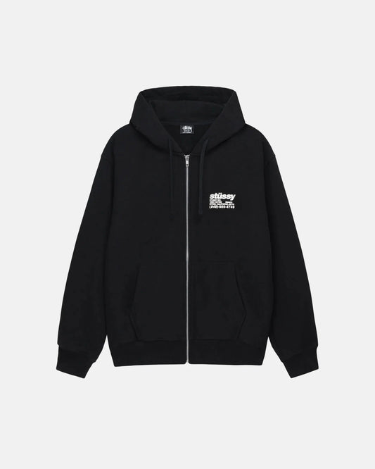 Stussy DNA Zip Hood: Black