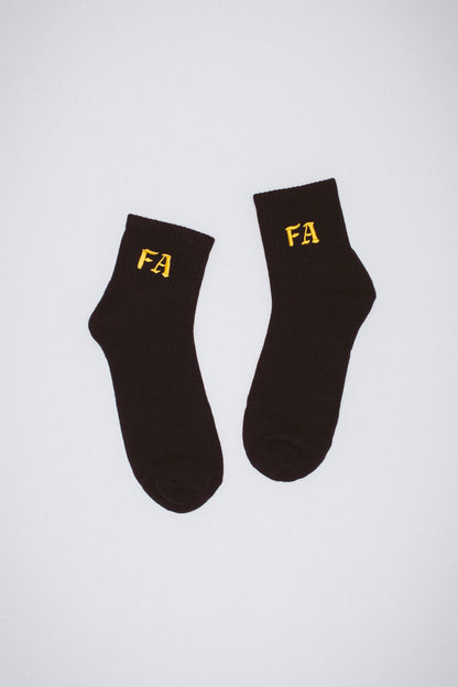 FA Children Of A Lesser God Quarter Socks: Black