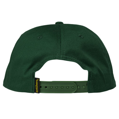 Antihero Lil Pigeon Snapback Forest Hat: Green/Yellow