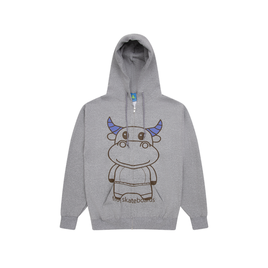 Frog Totally Awesome Zip Hoodie Grey