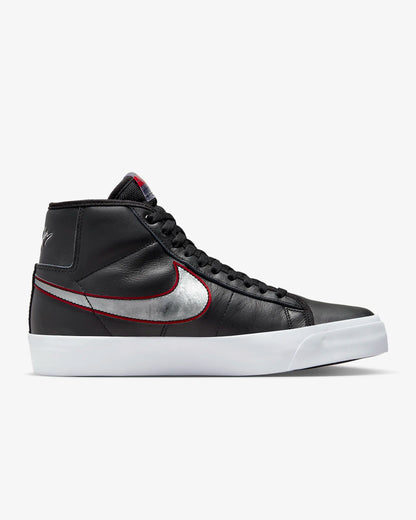 Nike SB Zoom Blazer Mid Pro GT: Black/University Red/White/Metallic Silver