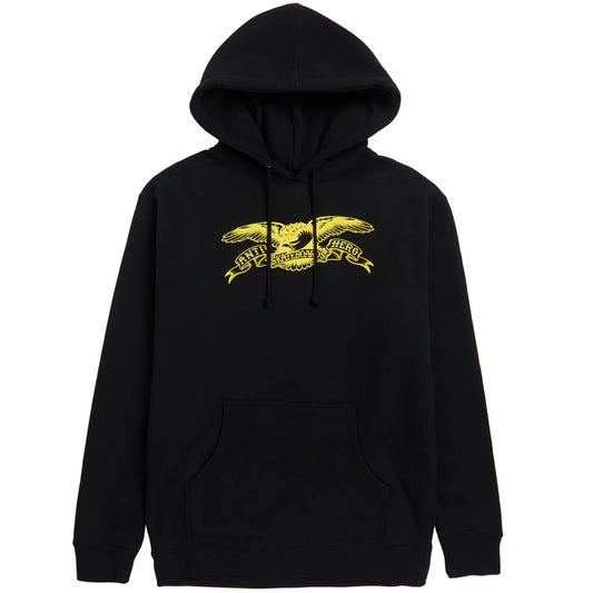 Antihero Basic Eagle Hoodie Black w/Gold