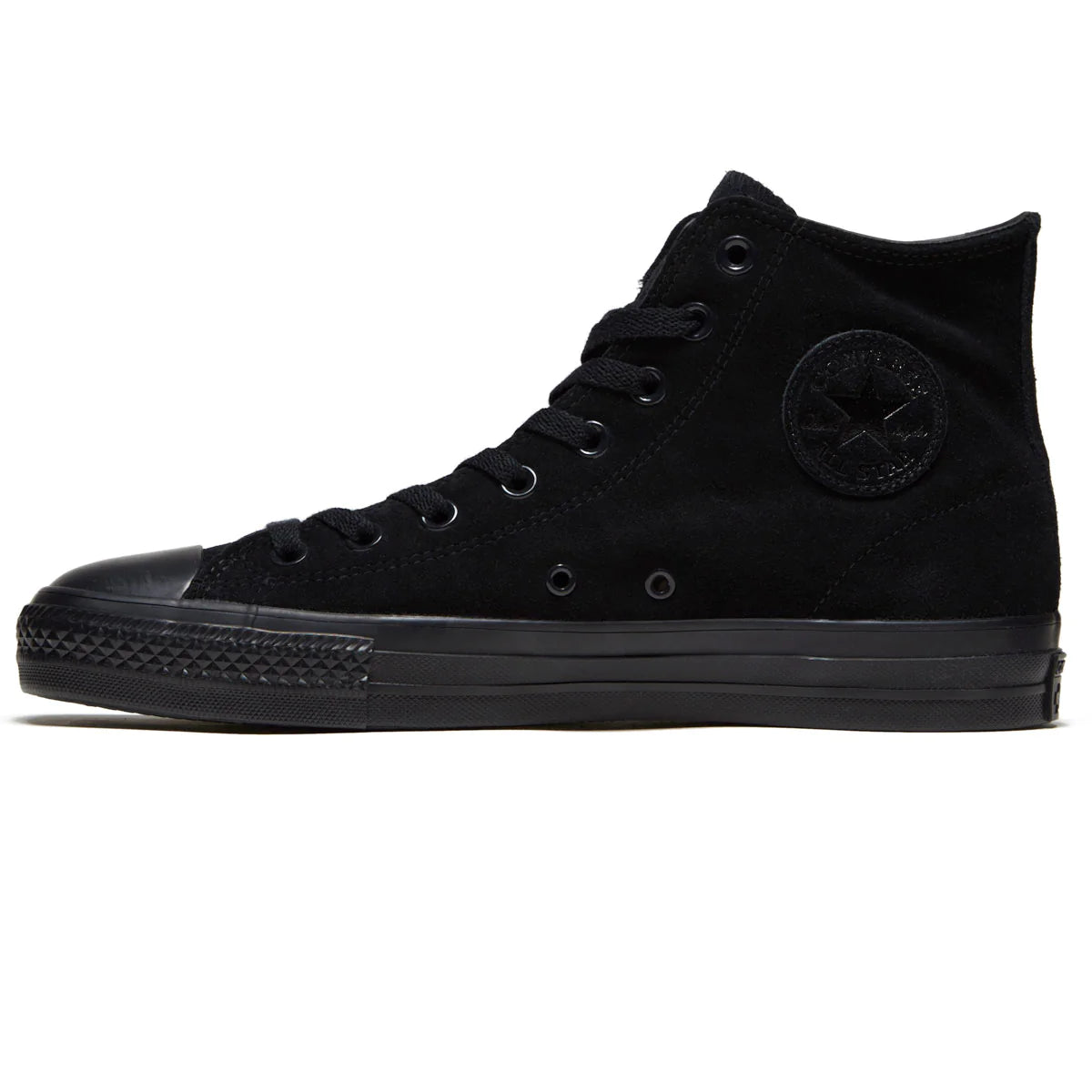 Converse CTAS Pro Hi Suede Black Black Black Rose Street Skateshop