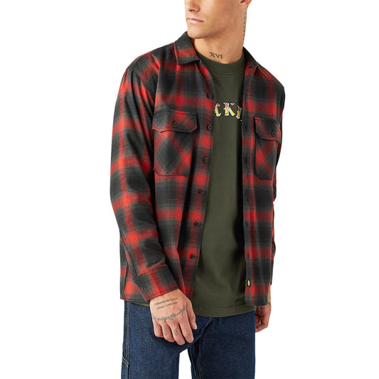 Dickies X Spitfire Woven Plaid Flannel Shirt