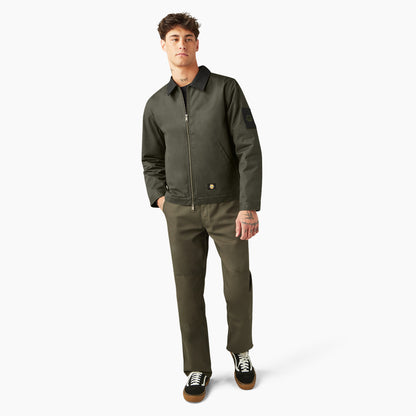 Dickies X Spitfire Quilt Lined Woven Twill Water Resistant Jacket Olive