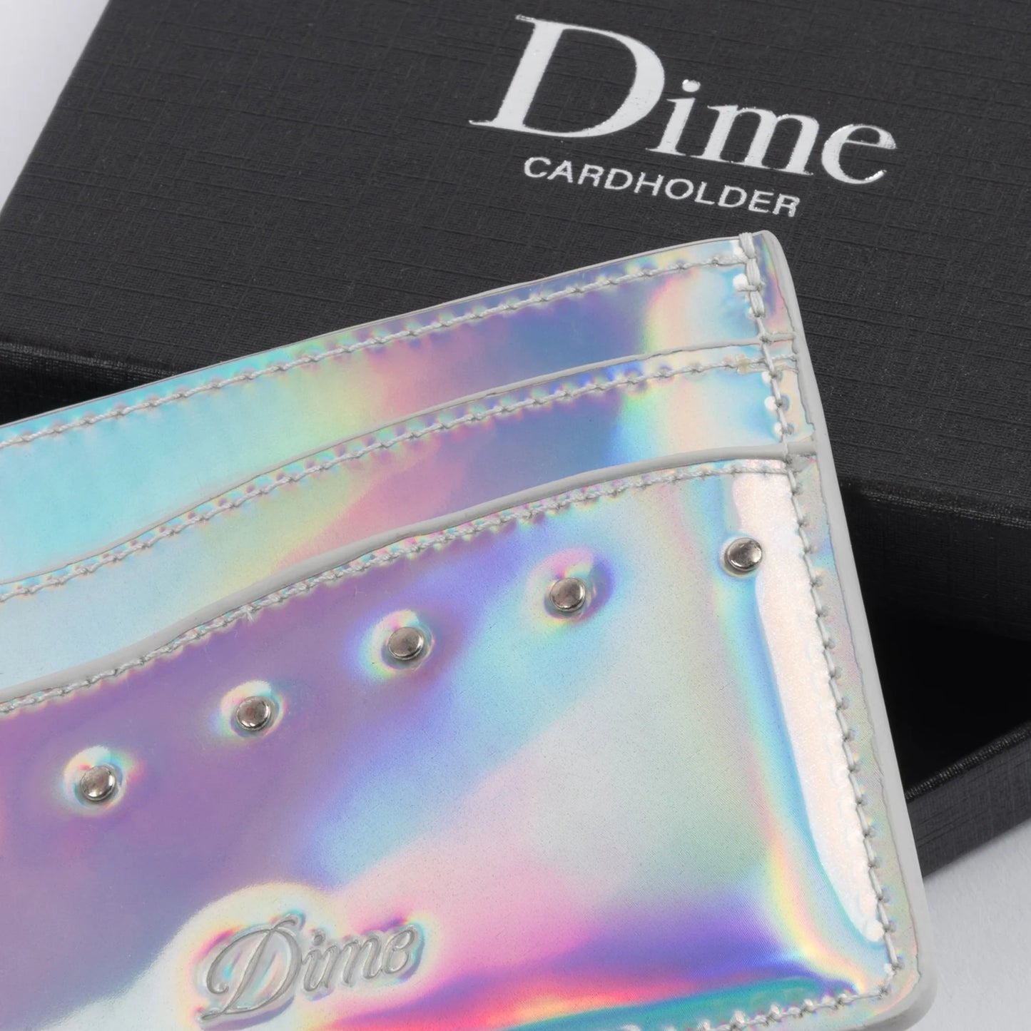 Dime Studded Cardholder: Assorted Colors