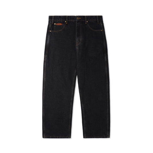 Butter Relaxed Denim Jeans: Washed Black